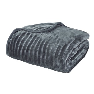Κουβέρτα Velour Μονή 160x240 Das Home 1349 Γραφίτης