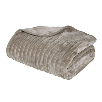 Κουβέρτα Velour Υπέρδιπλη 220x240 Das Home 1350 Σπαγγί