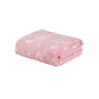 Κουβέρτα Fleece Μονή 160x220 Das Home Kids 4897 Pink-White