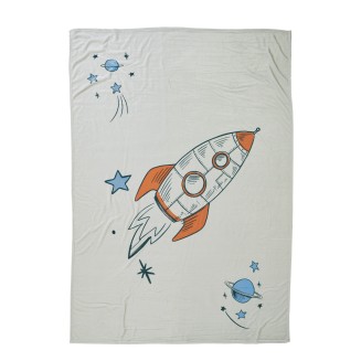 Κουβέρτα Fleece Μονή 160x220 Das Home Kids 4912 Blue-Grey-Orange
