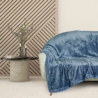 Κουβέρτα Fleece Καναπέ 130x170 Das Home 1186 Dusty Blue