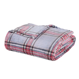 Κουβέρτα Fleece Καναπέ 130x170 Das Home 1362 Grey-Red
