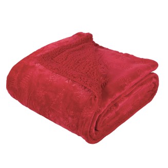 Κουβέρτα Fleece 130x170 Christmas Das Home 1375 Red