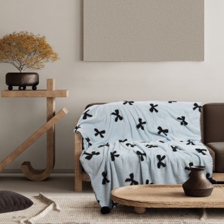 Κουβέρτα Καναπέ 130x170 Das Home Jacquard Fleece 1380 Light Blue