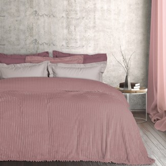 Κουβέρτα Fleece Υπέρδιπλη 220x240 Das Home 1354 Nude