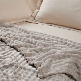Κουβέρτα Bubble Fleece King Size 240x260 Das Home 1370 Taupe