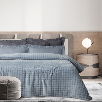 Κουβέρτα Bubble Fleece King Size 240x260 Das Home 1371 Light Blue