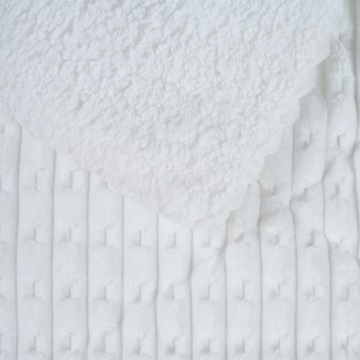 Κουβερτοπάπλωμα Μονό 160x220 Das Home Sherpa 1176 White