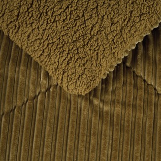 Κουβερτοπάπλωμα Μονό 160x220 Das Home Sherpa 1180 Olive