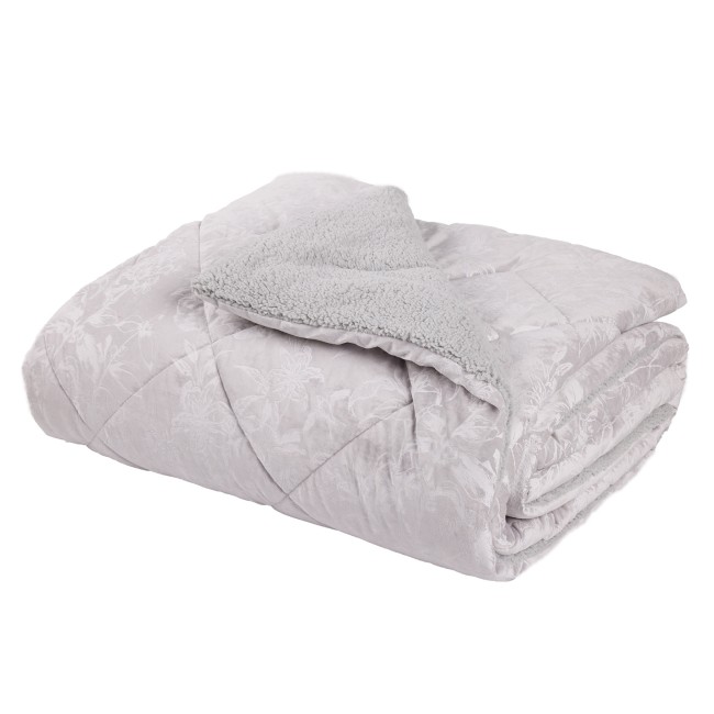 DAS HOME VELVET ΚΟΥΒΕΡΤΟΠΑΠΛΩΜΑ SHERPA ΜΟΝΟ 1376 GREY