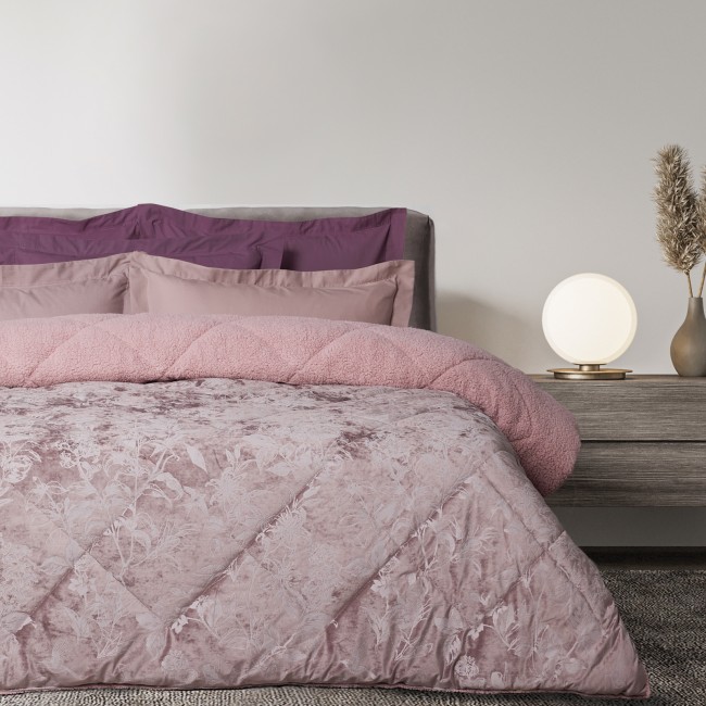 DAS HOME VELVET ΚΟΥΒΕΡΤΟΠΑΠΛΩΜΑ SHERPA ΜΟΝΟ 1377 NUDE