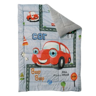Κουβερτοπάπλωμα Μονό 160x220 Das Kids 4923 Grey,Red