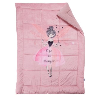 Κουβερτοπάπλωμα Μονό 160x220 Das Kids 4973 Pink