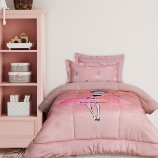 Κουβερτοπάπλωμα Μονό 160x220 Das Kids 4973 Pink