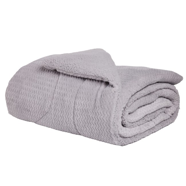 DAS HOME ΚΟΥΒΕΡΤΟΠΑΠΛΩΜΑ SHERPA ΥΠΕΡΔΙΠΛΟ 1368 GREY