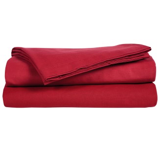 Σεντόνι Μεμονωμένο Μονό 170x260 Das Home 1014 Μπορντώ