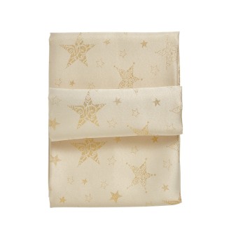 Τραπεζομάντηλο Χριστουγεννιάτικο 140x220 Das Home 717 Μπέζ-Χρυσό