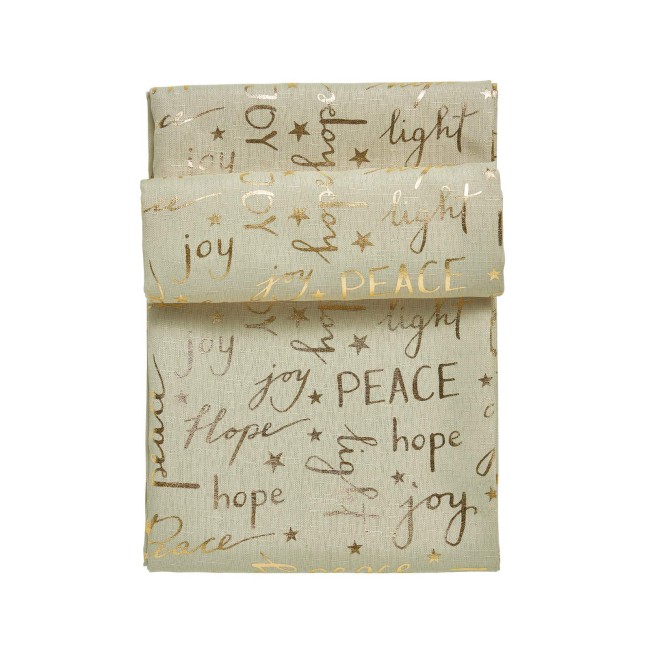 DAS HOME CHRISTMAS RUNNER 45Χ140 0715 ΜΠΕΖ, ΧΡΥΣΟ