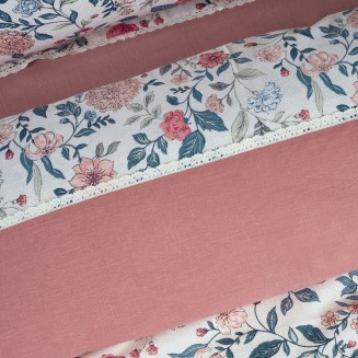 Σεντόνια Σετ Υπέρδιπλα 240x260 Das Home Prestige 1683 Green-Pink