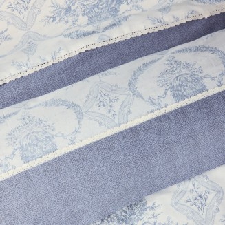 Σεντόνια Σετ King 250x270 Prestige Das Home 1696 Blue-Ecru