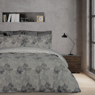 Σεντόνια Σετ Μονά Με Λάστιχο 120x200+35 Das Home Casual 5421 Grey