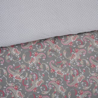 Σεντόνια Σετ Μονά Με Λάστιχο 120x200+35 Das Home Casual 5423 Coral-Khaki