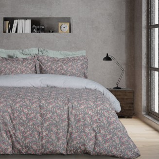 Σεντόνια Σετ Μονά Με Λάστιχο 120x200+35 Das Home Casual 5423 Coral-Khaki