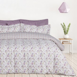 Σεντόνια Σετ Μονά 170x260 Das Home Happy 9675 Ivory-Lilac
