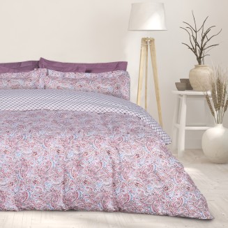 Σεντόνια Σετ Υπέρδιπλα 240x260 Happy Das Home 9669 Pink-Red