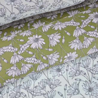 Σεντόνια Σετ Υπέρδιπλα 240x260 Happy Das Home 9670 Ivory-Olive