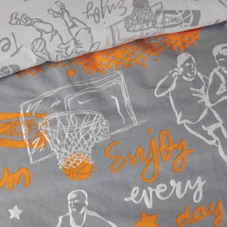 Σεντόνια Σετ Μονά 170x260 Das Home Kids 4941 Grey-Orange