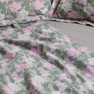 Σεντόνια Σετ King 260x280 Das Home Daily 3175 Green-Pink