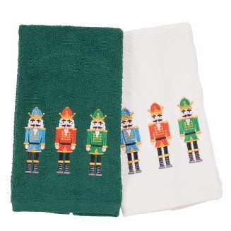 Ποτηρόπανα Σετ Christmas 2 Τεμαχίων 30x50 Das Home 0811 Green-White