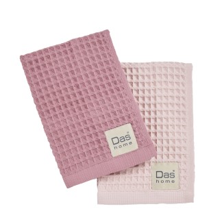 Ποτηρόπανα Σετ 2 Τεμαχίων 40x60 Das Home 803 Nude-Pink