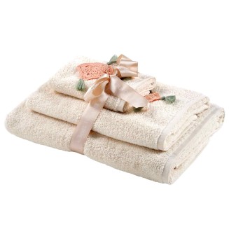Σετ Πετσέτες 3 Τεμ. Das Home Soft Daily 0730 Εκρού