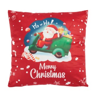 Μαξιλάρι Φιγούρας 45x45 Christmas Das Home 0852 Red