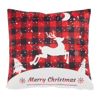 Μαξιλάρι Φιγούρας 45x45 Christmas Das Home 0853 Red
