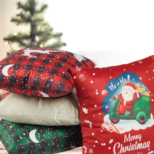 DAS HOME CHRISTMAS ΜΑΞΙΛΑΡΙ ΦΙΓΟΥΡΑΣ 45X45 0854 GREEN