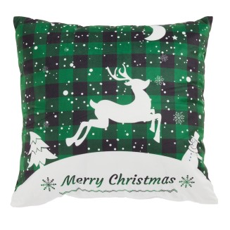 Μαξιλάρι Φιγούρας 45x45 Christmas Das Home 0854 Green