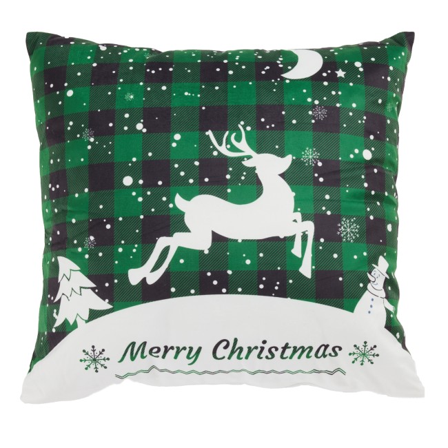 DAS HOME CHRISTMAS ΜΑΞΙΛΑΡΙ ΦΙΓΟΥΡΑΣ 45X45 0854 GREEN