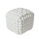 DAS HOME ΔΙΑΚΟΣΜΗΤΙΚΟ ΠΟΥΦ 43Χ43Χ40 2275 WHITE