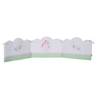Πάντα Κούνιας 45x195 Das Home Baby Fun Digital Print 4919 Mint-Pink-White