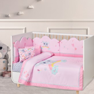 Πάντα Κούνιας 45x195 Das Home Baby Fun Digital Print 4934 Grey-Pink