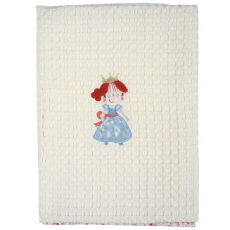 Κουβέρτα Πικέ Κούνιας Das Home 110x150 Baby Dream Embroidery 6511