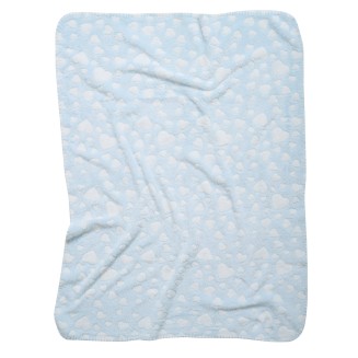 Κουβέρτα Fleece Αγκαλιάς 75x100 Das Home Baby Relax 4908 Light Blue