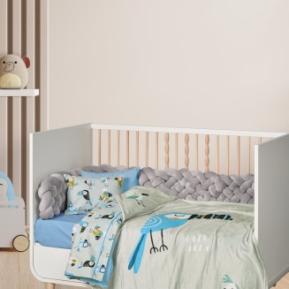 Κουβέρτα Fleece Αγκαλιάς 80x110 Das Home Baby Fun 4914 Blue-Grey-Mint