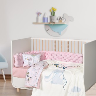 Κουβέρτα Fleece Αγκαλιάς 80x110 Das Home Baby Fun 4915 Light Blue-Mint-Pink