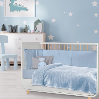 Κουβέρτα Velour Λίκνου 80x110 Das Home Baby Relax 1344 Γαλάζιο