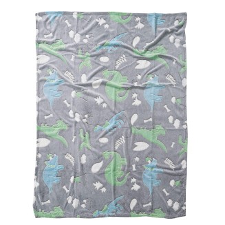 Κουβέρτα Fleece Κούνιας 110x150 Das Home Baby Relax 4865 Γκρί-Μπλέ-Πράσινο
