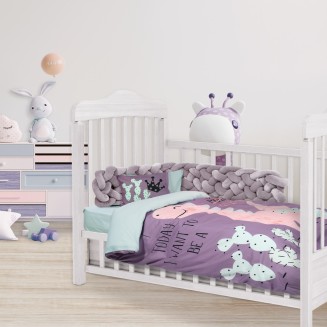 Σεντόνια Σετ Κούνιας 125x170 Das Home Baby Smile Digital 4853
